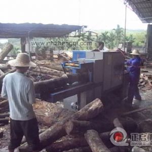 海南橡膠木現場加工