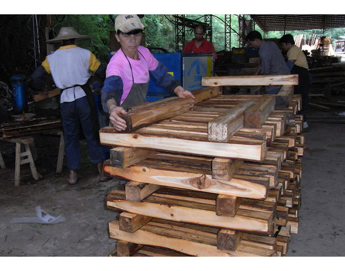 廣東省-惠州方木多片鋸150高加工現(xiàn)場1