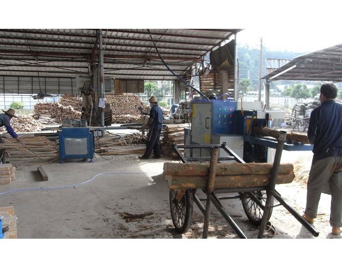 廣東-中山市-圓木多片鋸加工現場1