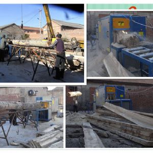 山西省-長治市-400圓木多片鋸-加工現場