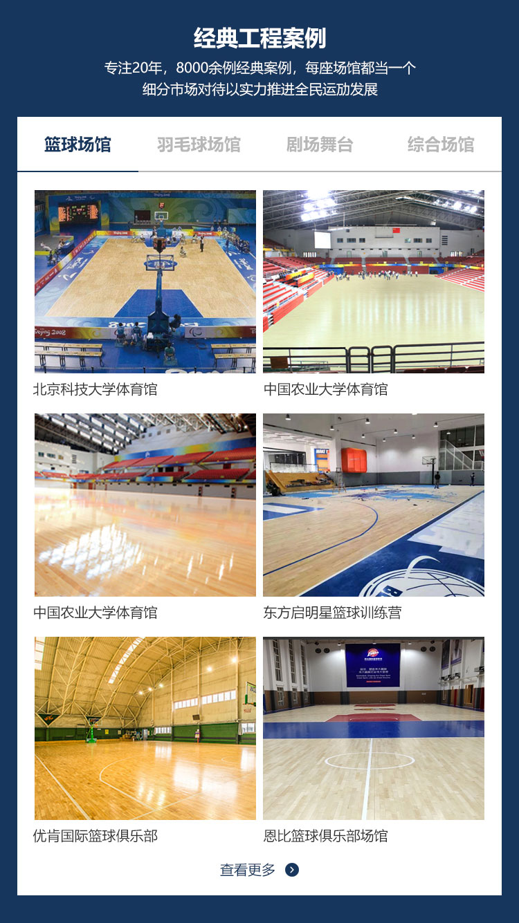 楓木體育場實木地板安裝