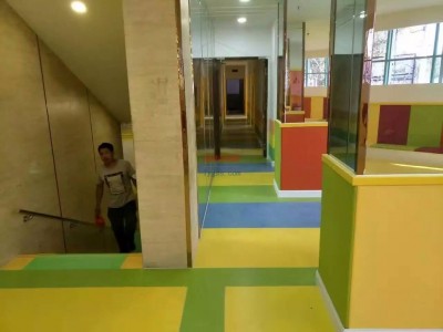 筑美塑膠地板--3.0mm幼兒園室內地板舞蹈室塑膠地板健身房pvc地板-發泡耐磨防滑地板-石家莊廠家直銷-- 辛集市筑美地板科技有限公司