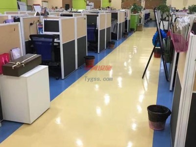 辦公室寫字樓商用塑膠地板-2毫米卷材塊材石塑地板-B1防火地膠-- 北京華夏嘉博建材有限公司