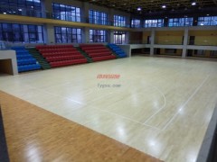 河北張家口市蔚縣公安局體育館木地板竣工驗收