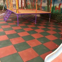 華盛-室外純色橡膠地板-幼兒園橡膠橡