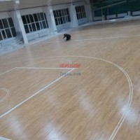 柞木運動地板--籃球館運動地板-實木運動地板工程--體育木地板
