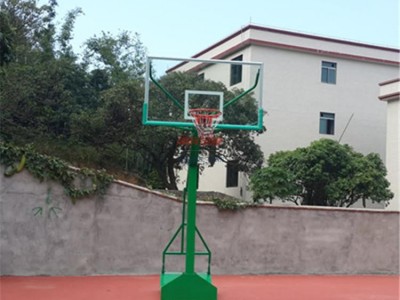 珠海鋼化玻璃籃球架-籃球架可移動-配重箱籃球架-- 中山市西區柏克體育用品廠