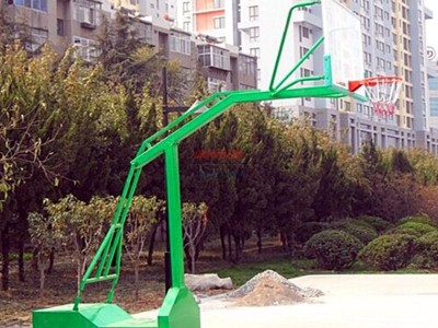 地埋圓管籃球架-標準籃球架-戶外籃球架-成人籃球架-加厚籃架實體店鋪-- 廣西南寧義秦宏體育用品有限公司