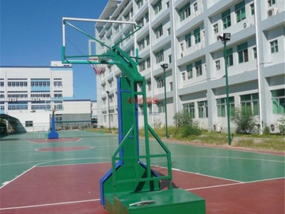 湖南仿液壓籃球架-移動籃球架--籃球架-- 中山市西區柏克體育用品廠
