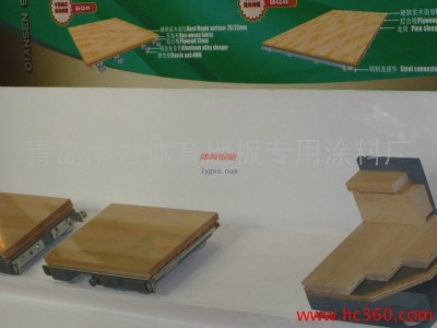 供應博力地板漆1301舞臺地板防滑漆-運動漆-- 青島博力體育地板專用涂料廠