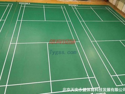 羽毛球館專用塑膠地板 防滑抗壓-- 北京天實永健體育科技發(fā)展有限公司