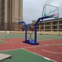 廣州健冠體育-粵冠牌戶外運功休閑比賽專用JGA-007C埋地圓管海燕式籃球架