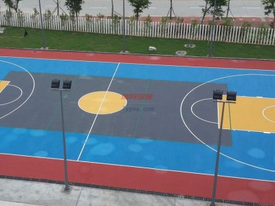 盤錦供應廠家各式球場燈桿配置-籃球比賽燈光照明籃球場地安裝-- 中山市西區柏克體育用品廠