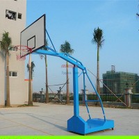 汕頭戶外籃球架款式-移動透明板籃球架-國標標準籃球架現貨