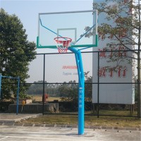 中山市籃球架直銷-優質圓管籃球架廠家-柏克220管地埋籃球架批發