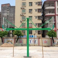 粵冠牌JGA-007B海燕式埋地籃球架—深