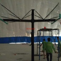 比賽高中低檔籃球架-方管海燕式埋地