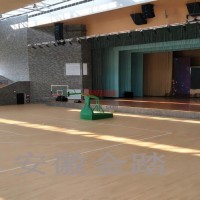 安徽金踏體育運動場館木地板施工雙龍骨木地板施工-運動木地板