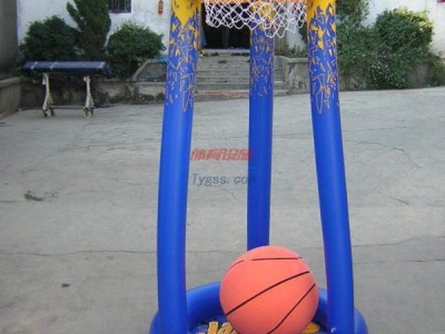 恒茂訂做6P環保無毒PVC充氣圓形籃球架兒童水上籃球架-- 東莞市樂享塑膠科技有限公司