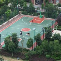 濟(jì)南籃球場塑膠，塑膠籃球場，籃球場地膠