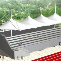 體育場看臺遮陽設施工程，選鼎美膜結構廠家