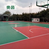 奧茵硅pu塑膠籃球場地面-籃球場地膠