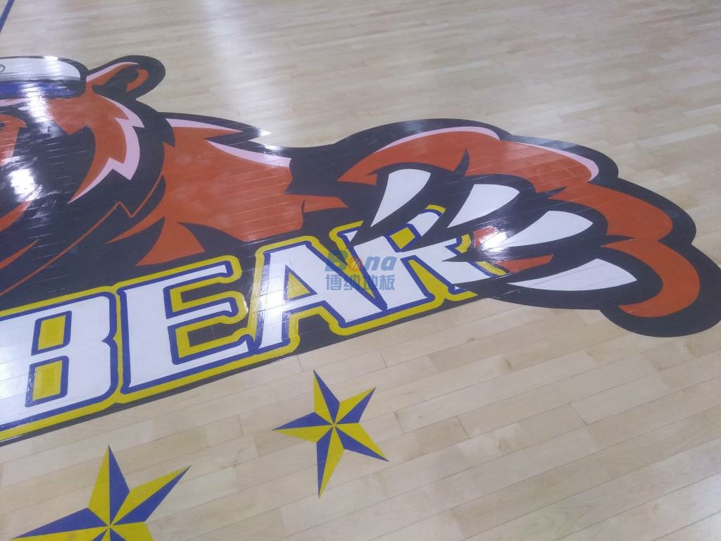 靈寶體育館用實木地板 博納運動木地板