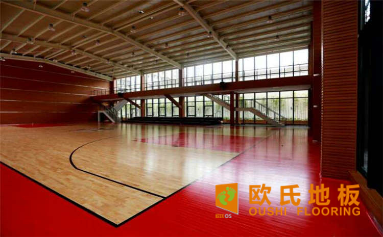 長沙楓木籃球館運動木地板