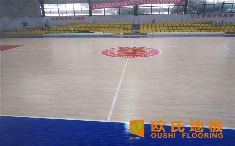 柳州楓木籃球館運動木地板